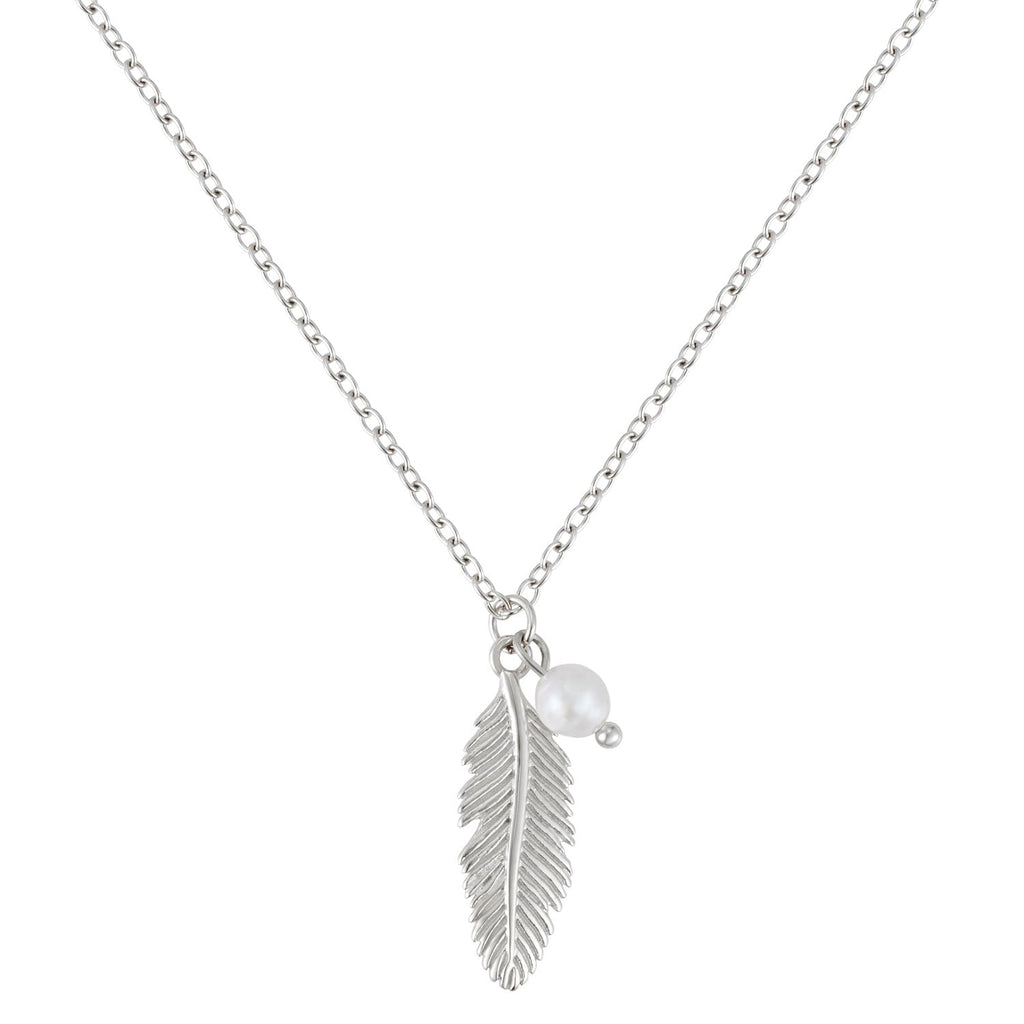 BonnyFeather Feder Kette Silber