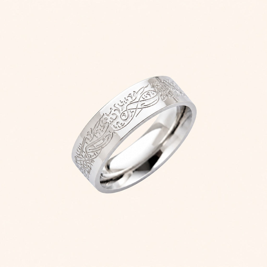 Lunavera™ - Eleganter gravierter Bandring für Herren