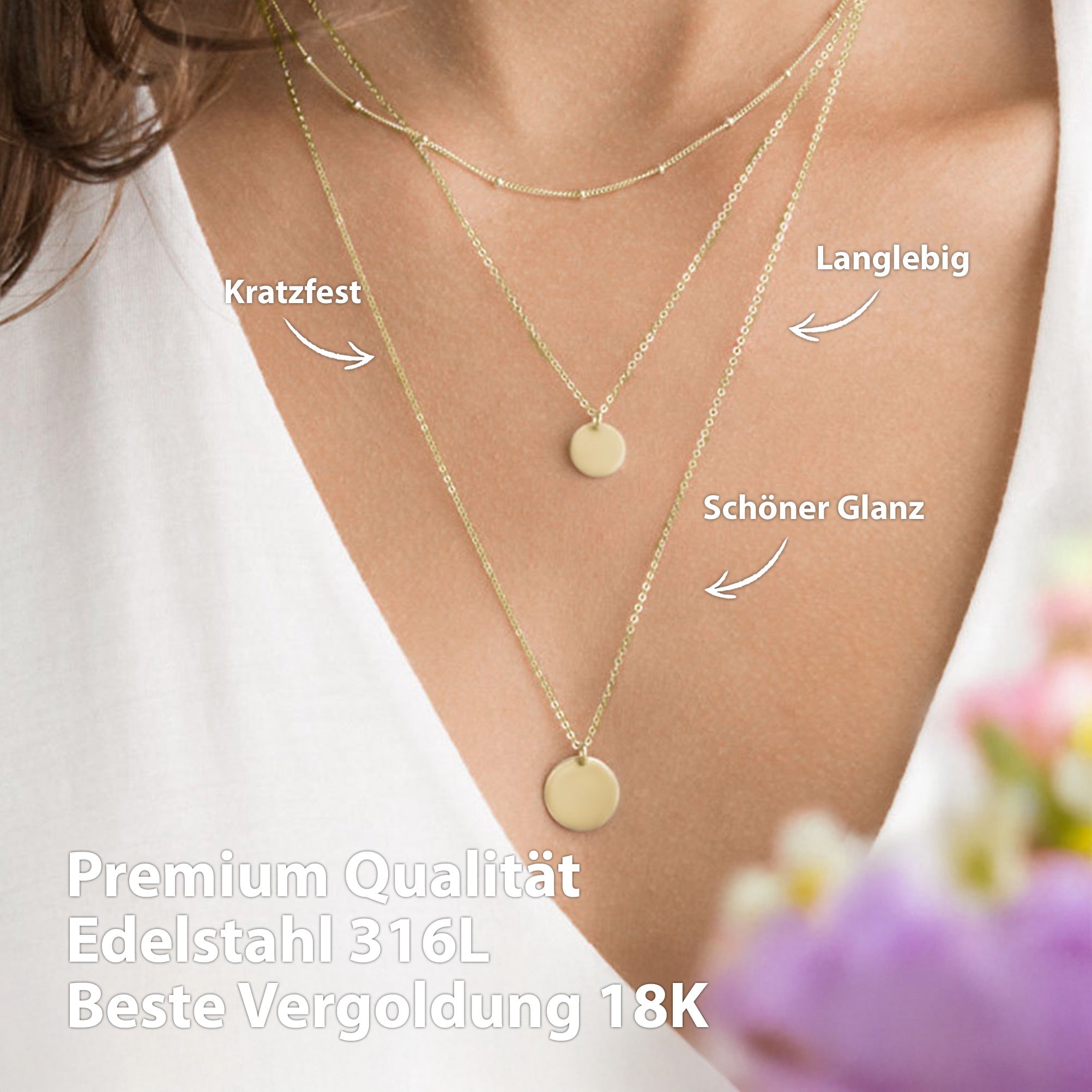 BonnySydney Halsketten Set Gold