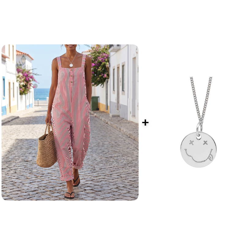 Marena™ | Luftiger Streifen-Jumpsuit