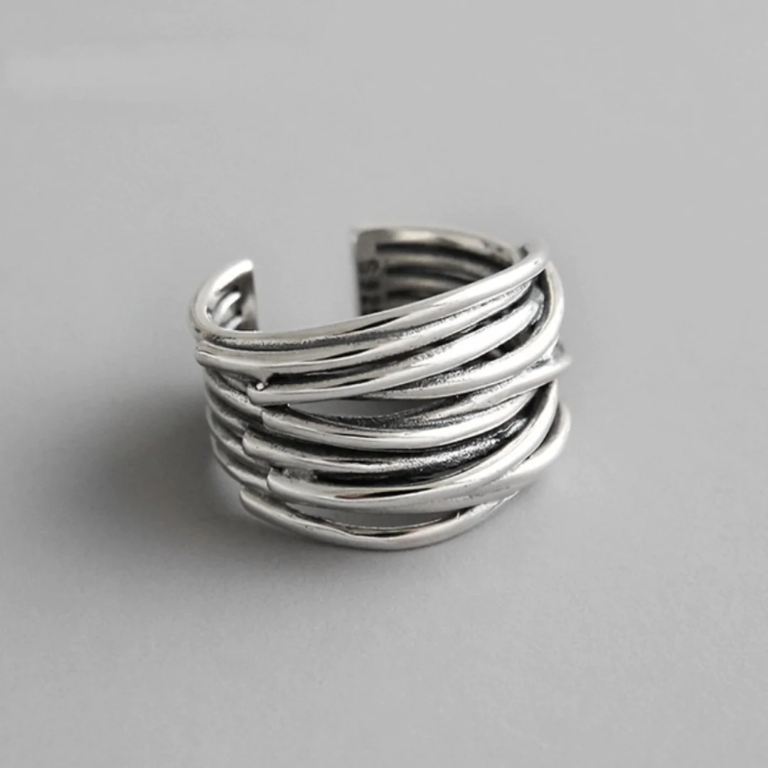 Vintage Doppel-Ebenen Ring