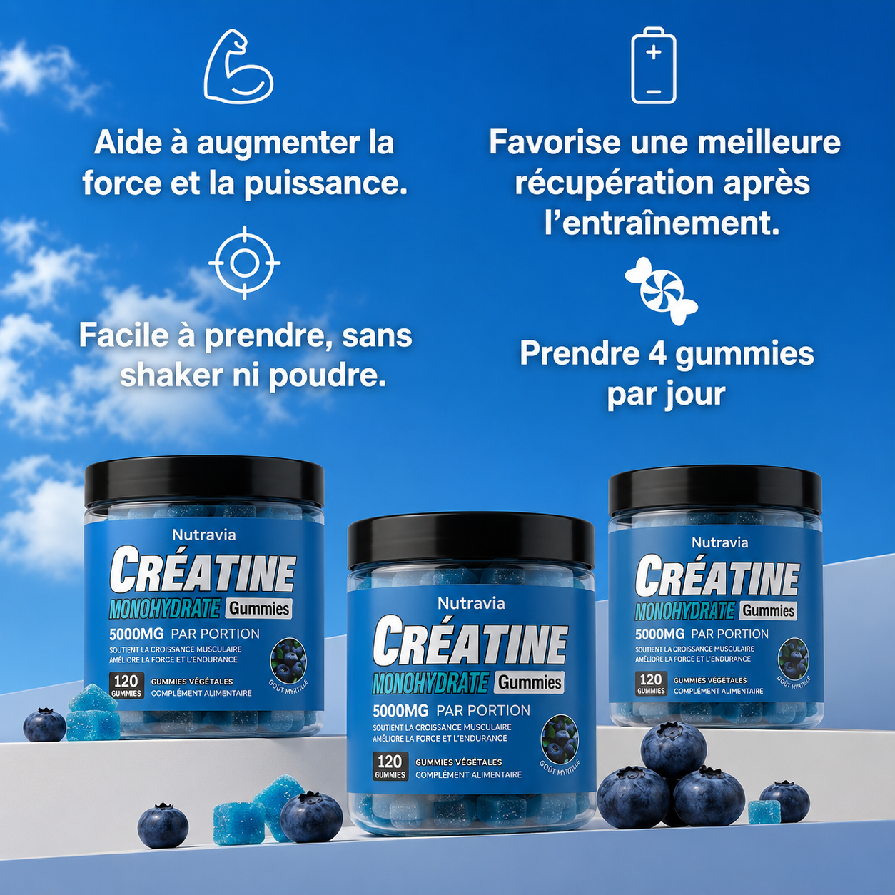 CréaForce™ | Gummies de Créatine 5000 mg