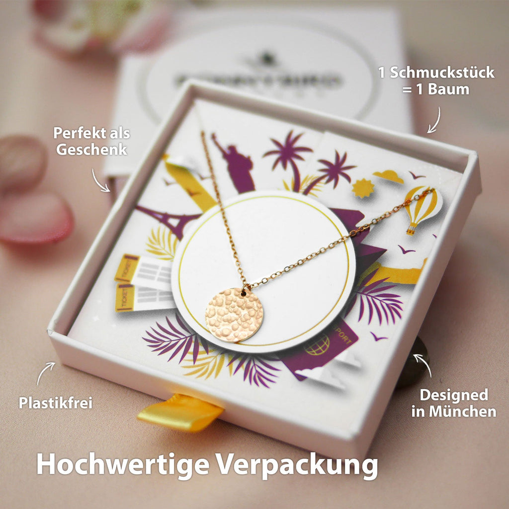 BonnyMoonbase Kette mit Platte Rose