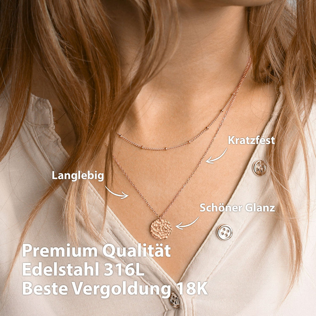 BonnyMoonbase Kette mit Platte Rose