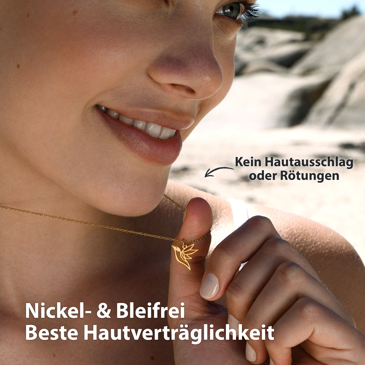 BonnyColibri Kette Kolibri Gold