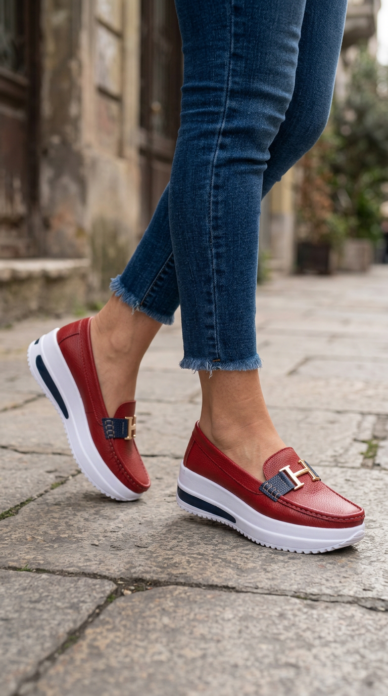Lunette™ - Elegante Halbschuhe mit Plateau