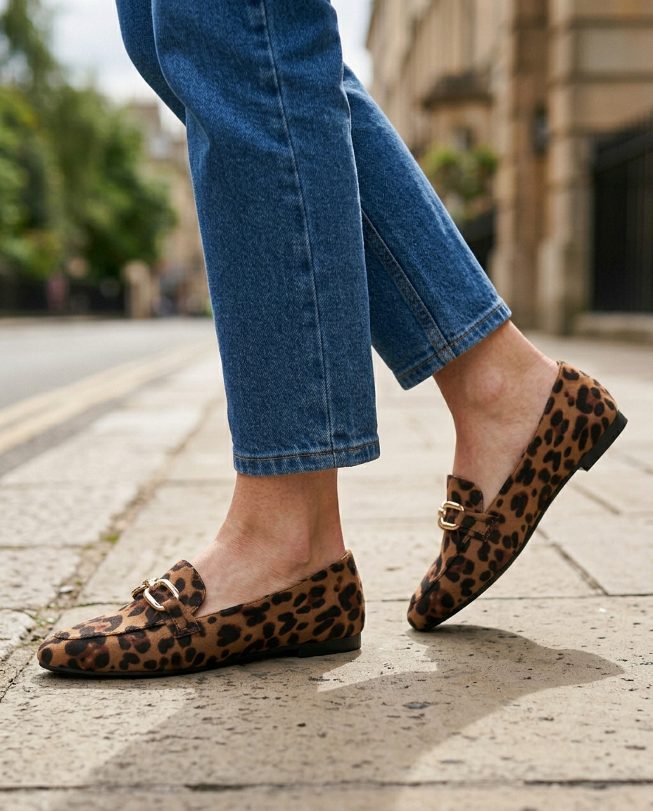 Luravia™ - Stilvolle Halbschuhe aus Leoparden-Daim