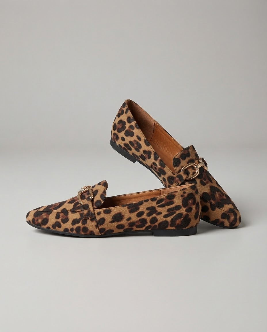 Luravia™ - Stilvolle Halbschuhe aus Leoparden-Daim