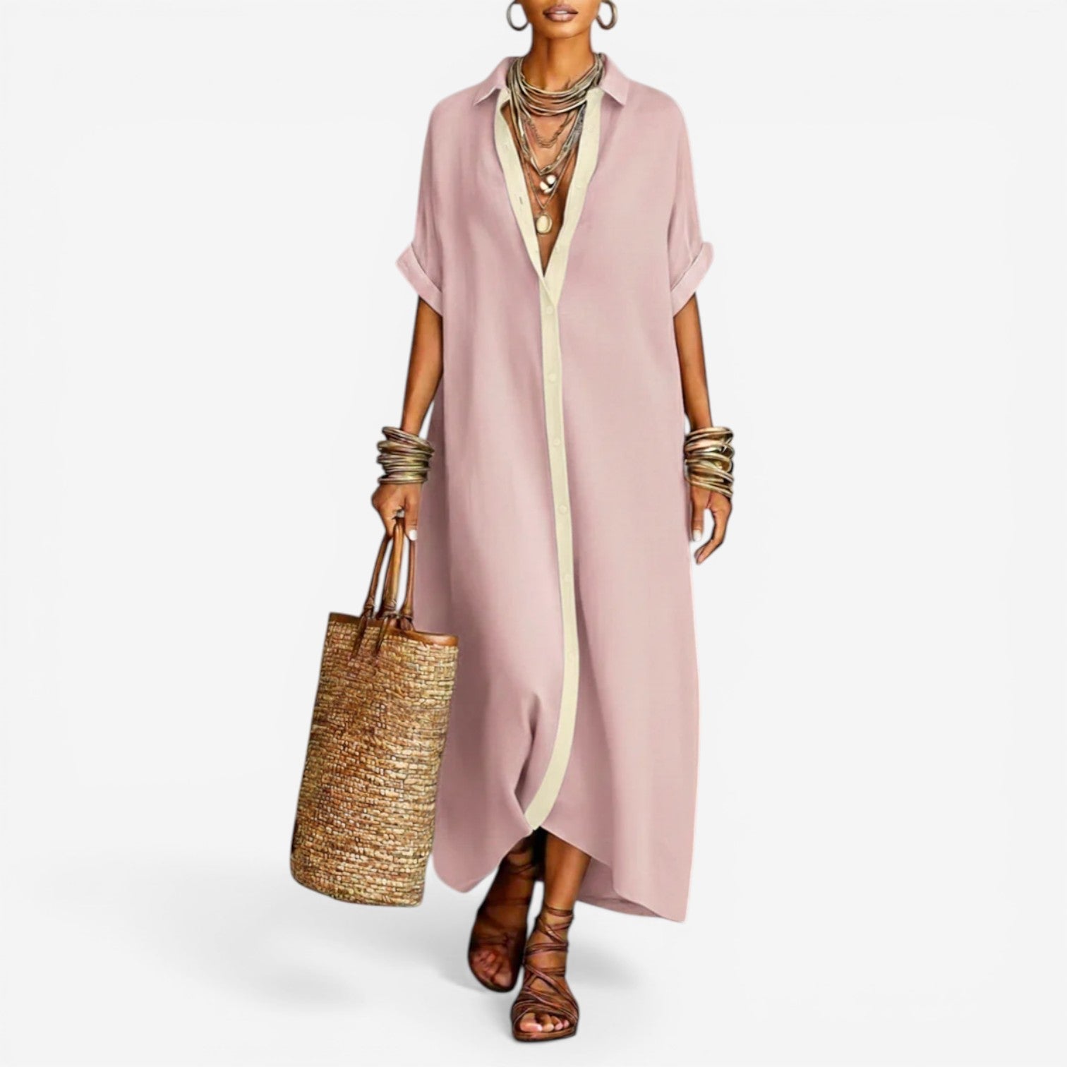 Alicia™ Hemd Kleid