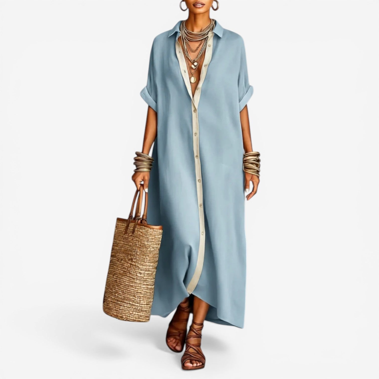 Alicia™ Hemd Kleid