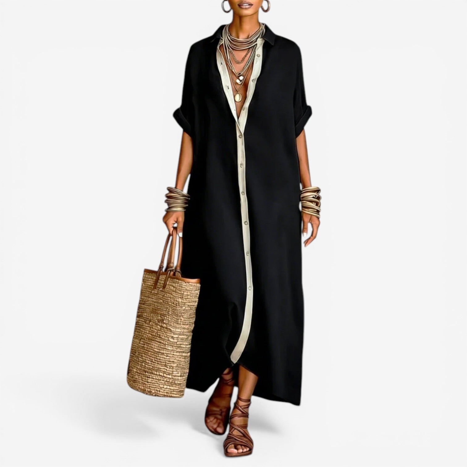 Alicia™ Hemd Kleid