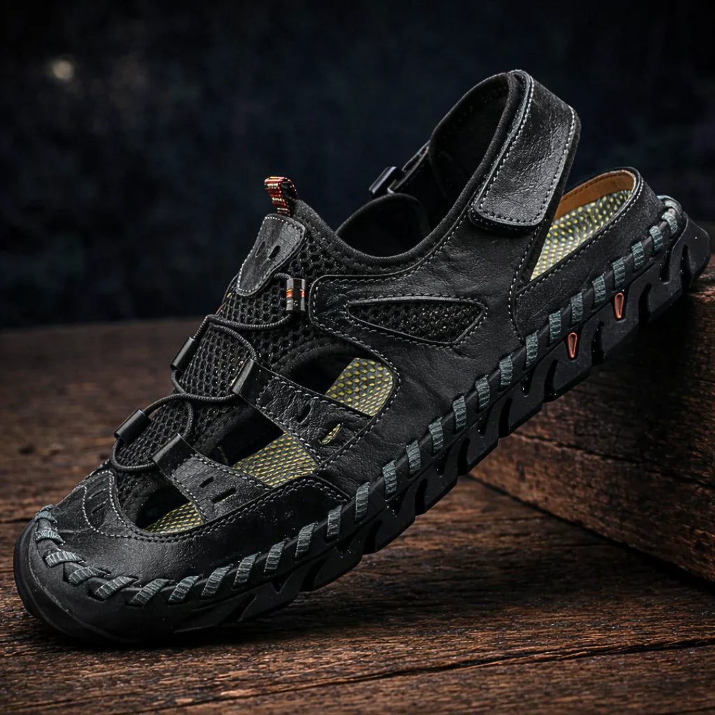 Steinsee | Komfort-Ledersandalen