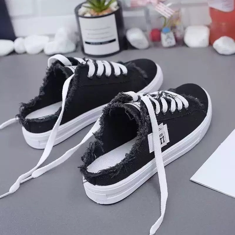 Livia - Mules Sneakers aus Denim