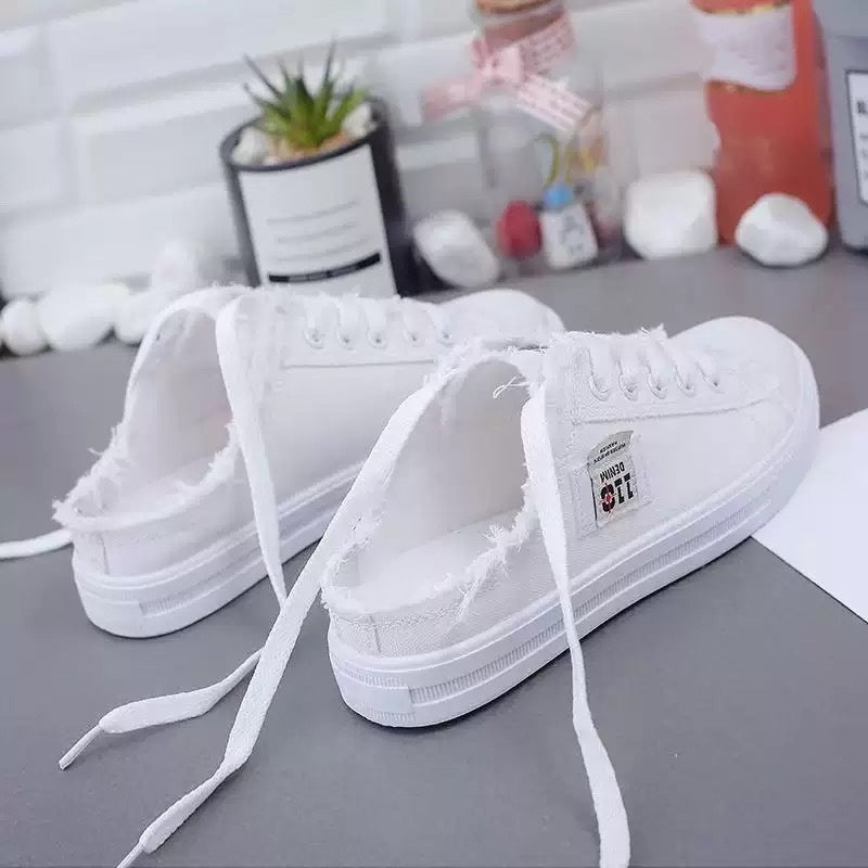 Livia - Mules Sneakers aus Denim