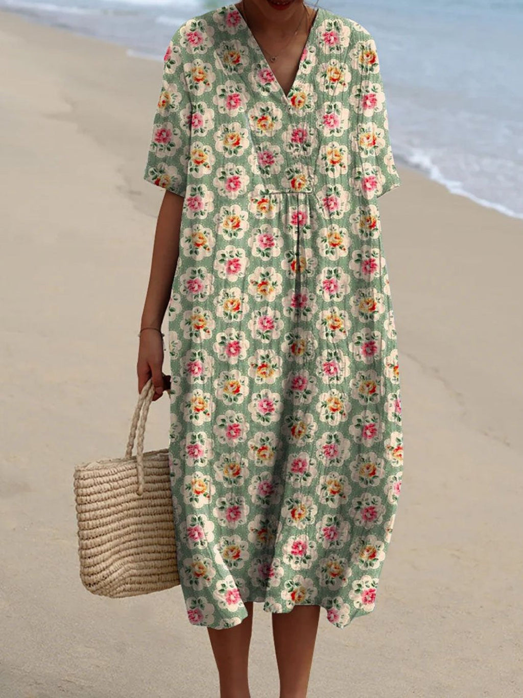 Femke - Vintage Blumen Kleid